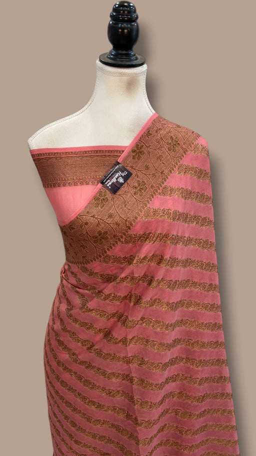 Pure Chiffon Khaddi Banarasi Saree - The Handlooms
