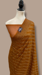 Pure Chiffon Khaddi Banarasi Saree - The Handlooms
