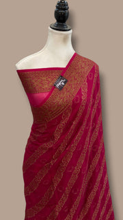 Pure Chiffon Khaddi Banarasi Saree - The Handlooms