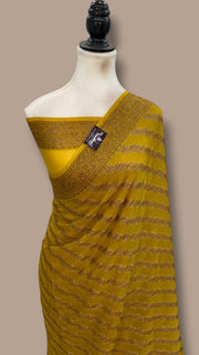 Pure Chiffon Khaddi Banarasi Saree - The Handlooms
