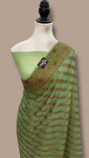 Pure Chiffon Khaddi Banarasi Saree - The Handlooms