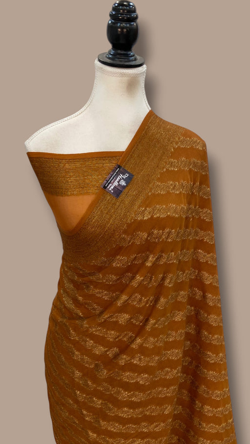 Pure Chiffon Khaddi Banarasi Saree - The Handlooms