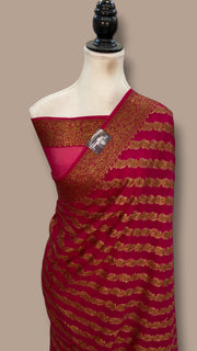 Pure Chiffon Khaddi Banarasi Saree - The Handlooms