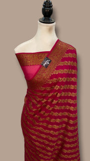 Pure Chiffon Khaddi Banarasi Saree - The Handlooms