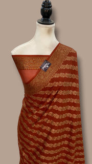 Pure Chiffon Khaddi Banarasi Saree - The Handlooms
