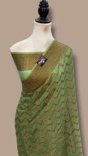 Pure Chiffon Khaddi Banarasi Saree - The Handlooms