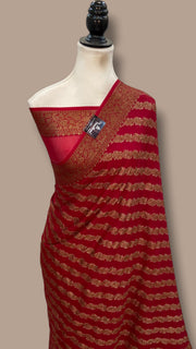 Pure Chiffon Khaddi Banarasi Saree - The Handlooms