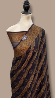 Pure Chiffon Khaddi Banarasi Saree - The Handlooms