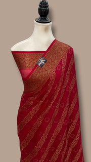 Pure Chiffon Khaddi Banarasi Saree - The Handlooms
