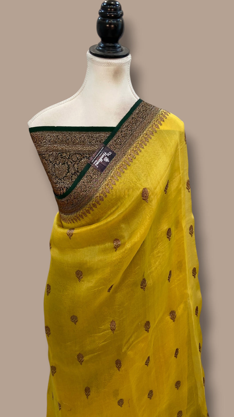 Pure Kora Handloom Banarasi Saree