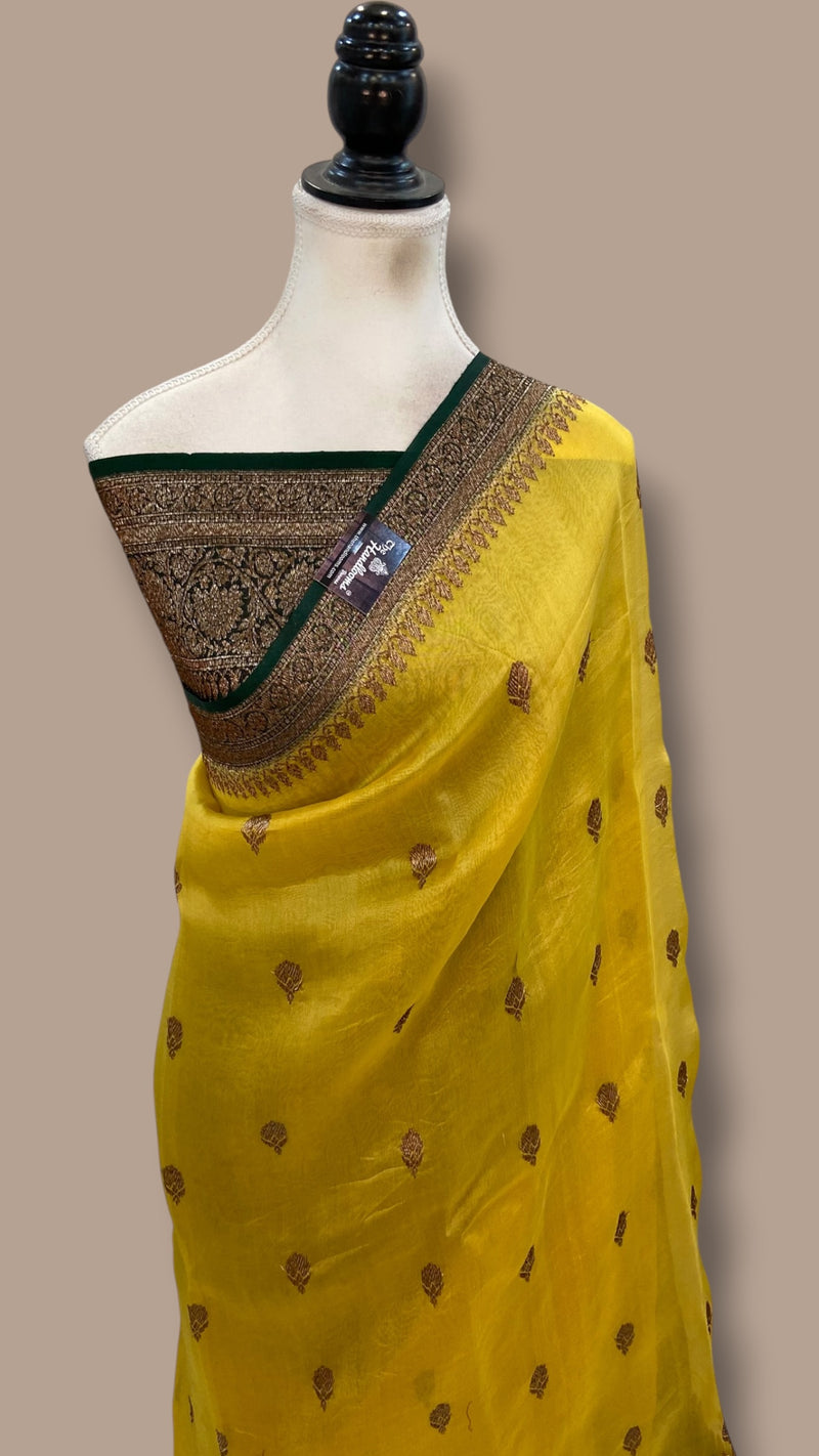 Pure Kora Handloom Banarasi Saree