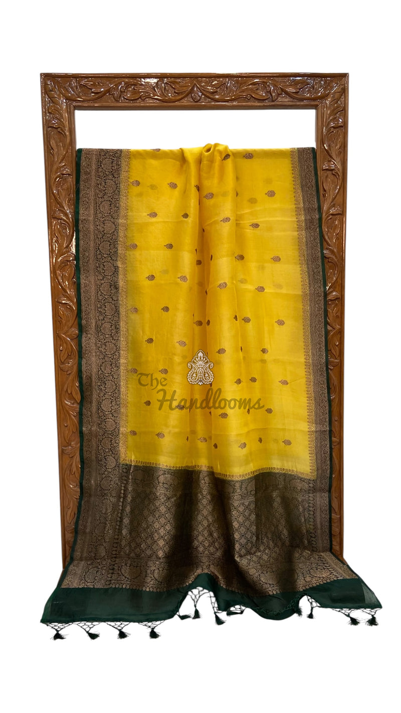 Pure Kora Handloom Banarasi Saree