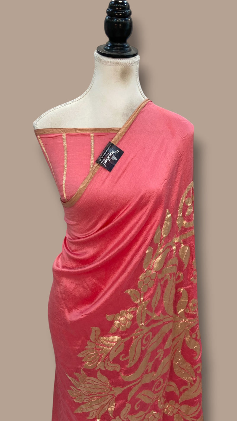 Pure Dupion Silk Handloom Banarasi Saree
