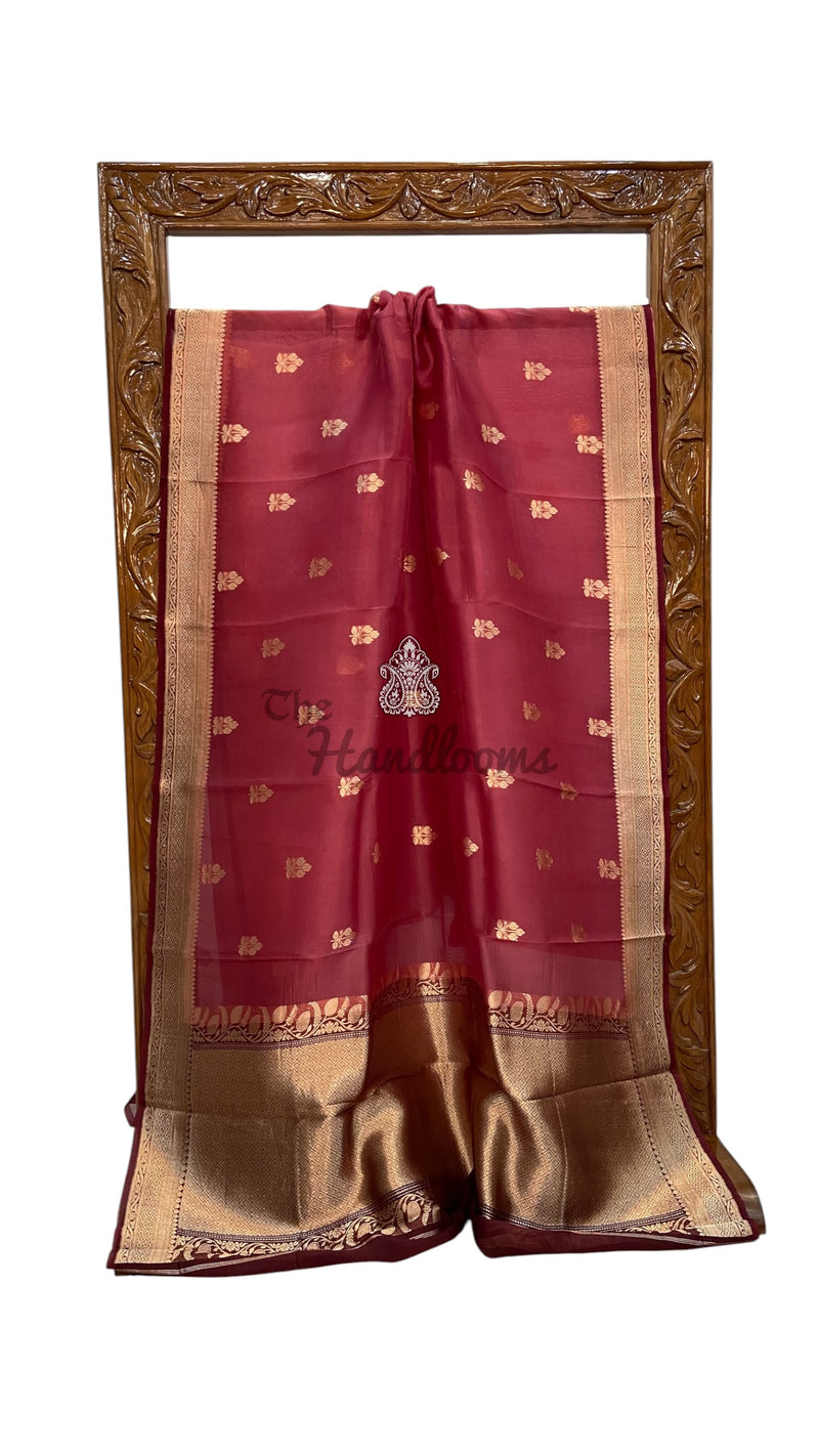 Pure Kora Silk Handloom Banarasi Saree