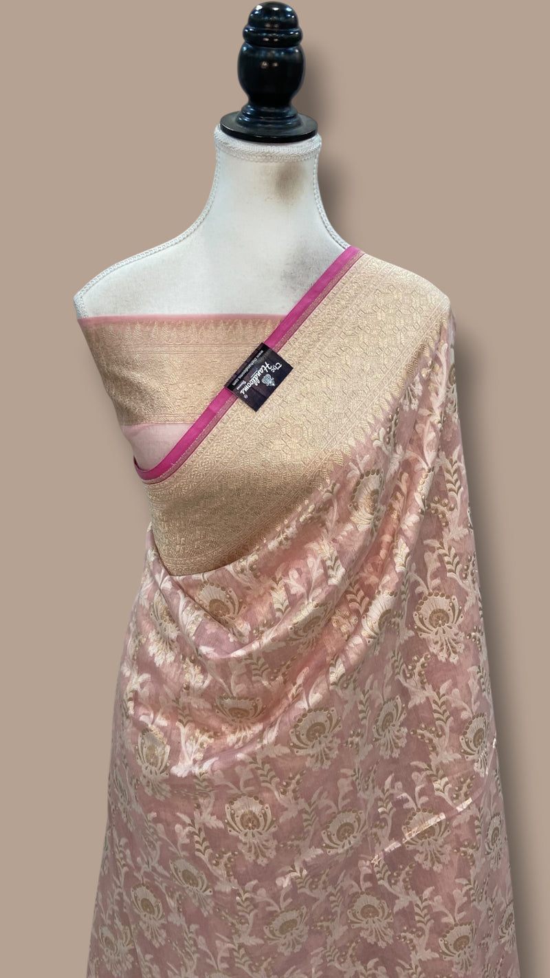 Pure Cotton Banarasi Handloom Saree