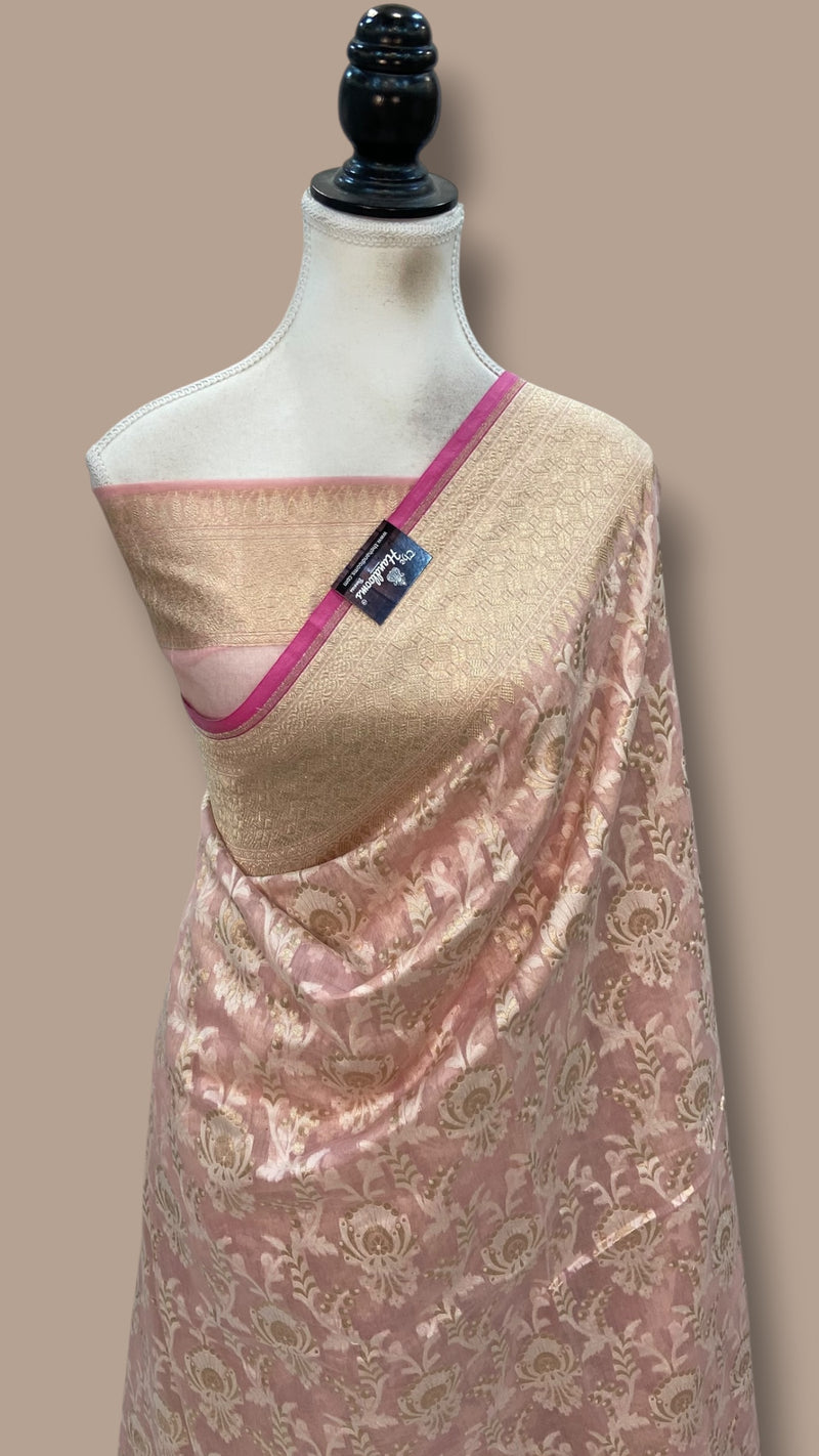 Pure Cotton Banarasi Handloom Saree