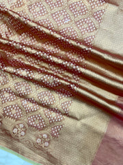 Pure Tissue Reshmi Zari Banarasi Brocade Handloom Dupatta - The Handlooms