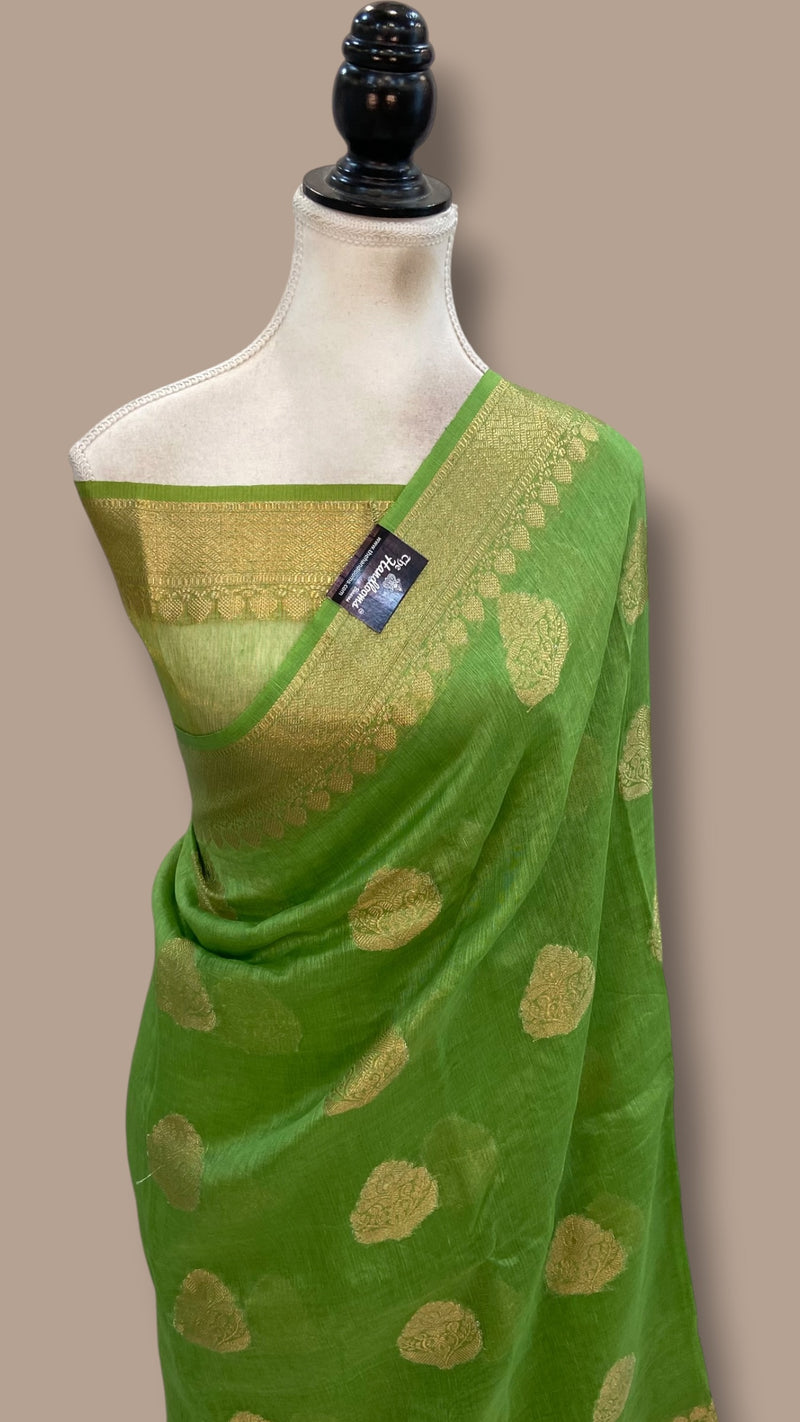Pure Linen Banarasi Saree