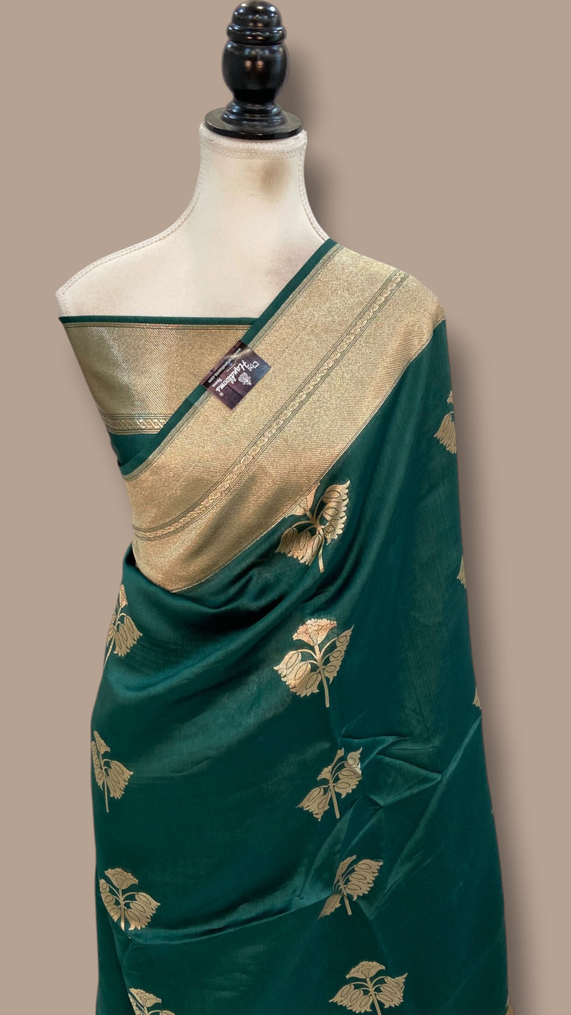 Pure Mango Silk Banarasi Handloom Saree