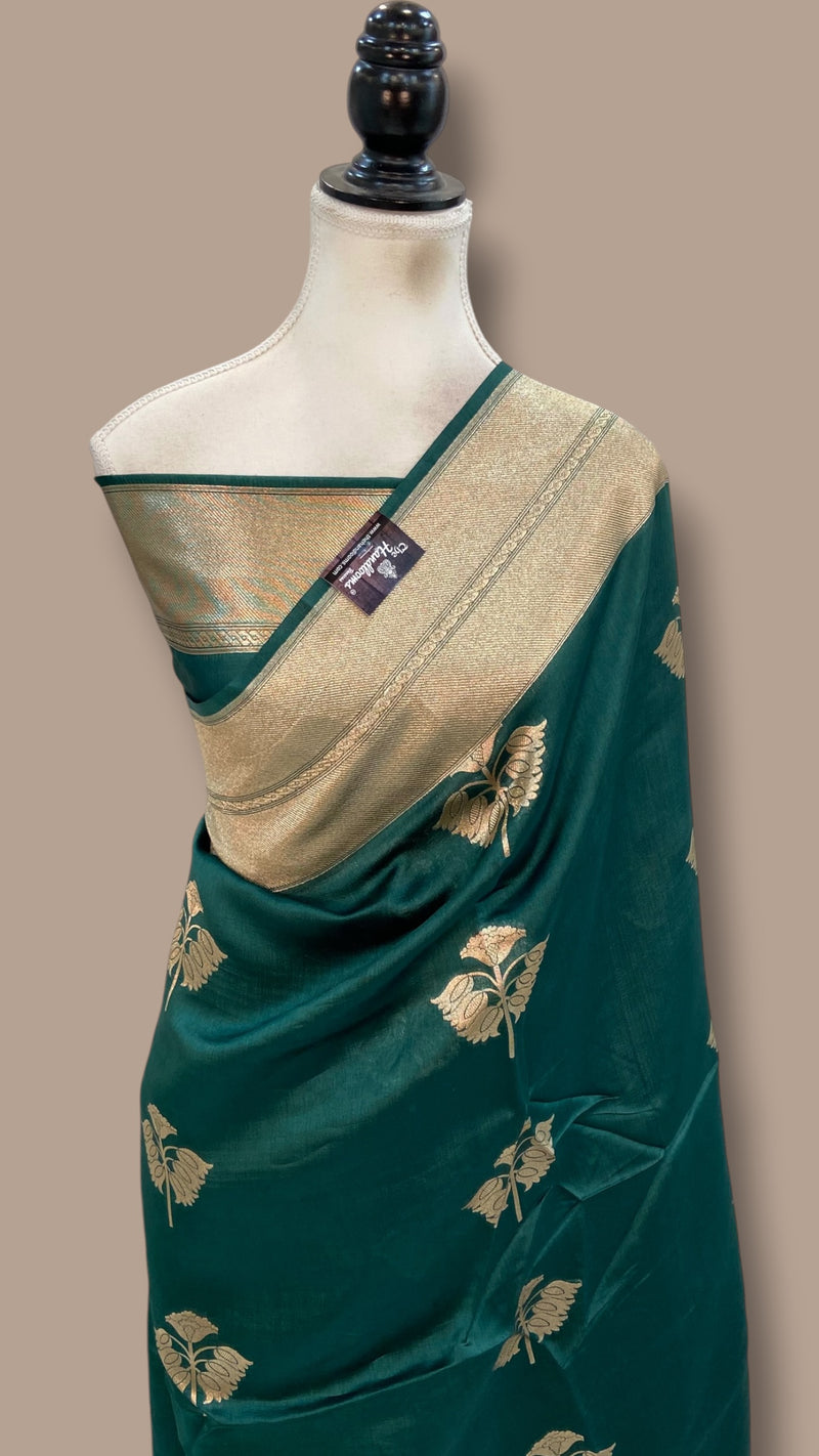 Pure Mango Silk Banarasi Handloom Saree