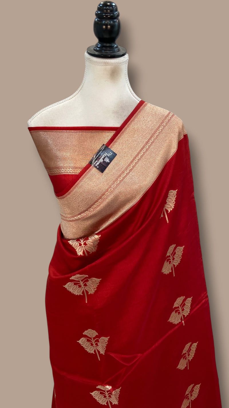 Pure Mango Silk Banarasi Handloom Saree
