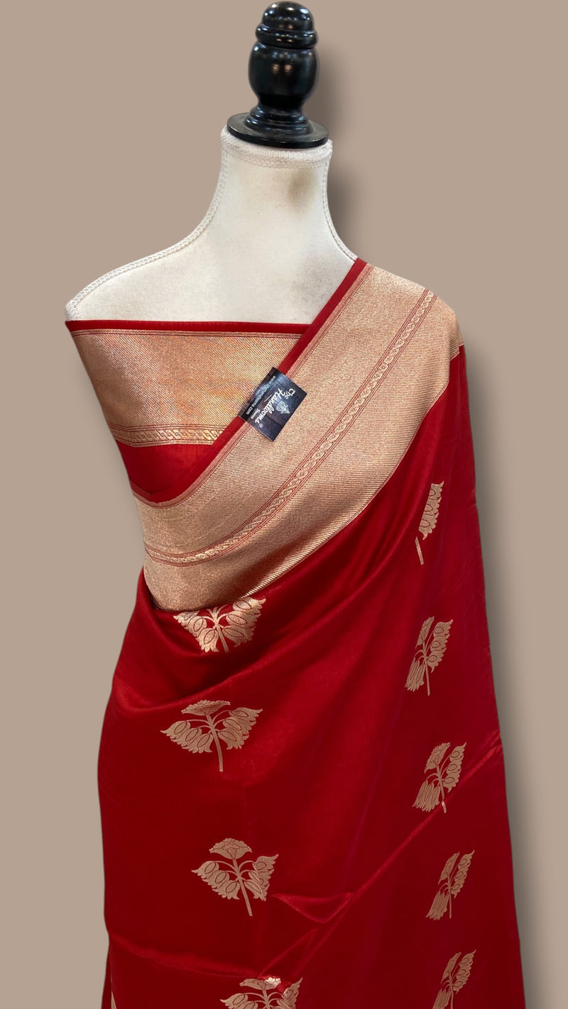 Pure Mango Silk Banarasi Handloom Saree
