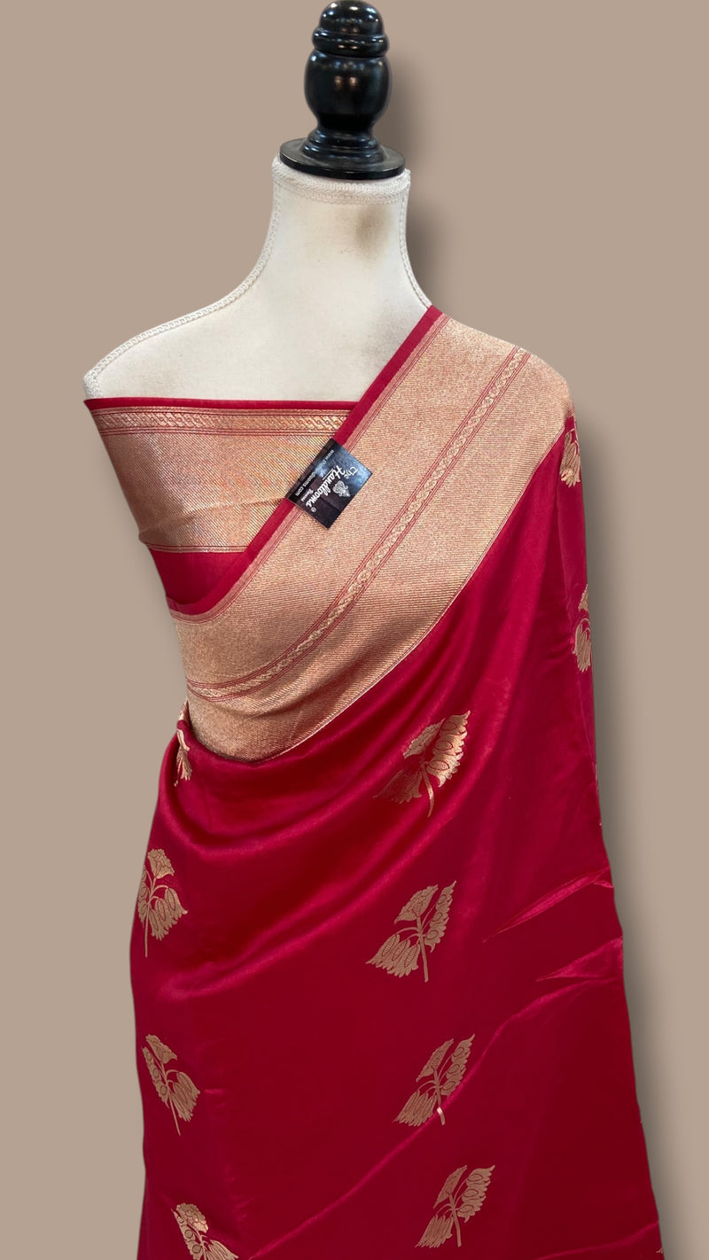 Pure Mango Silk Banarasi Handloom Saree