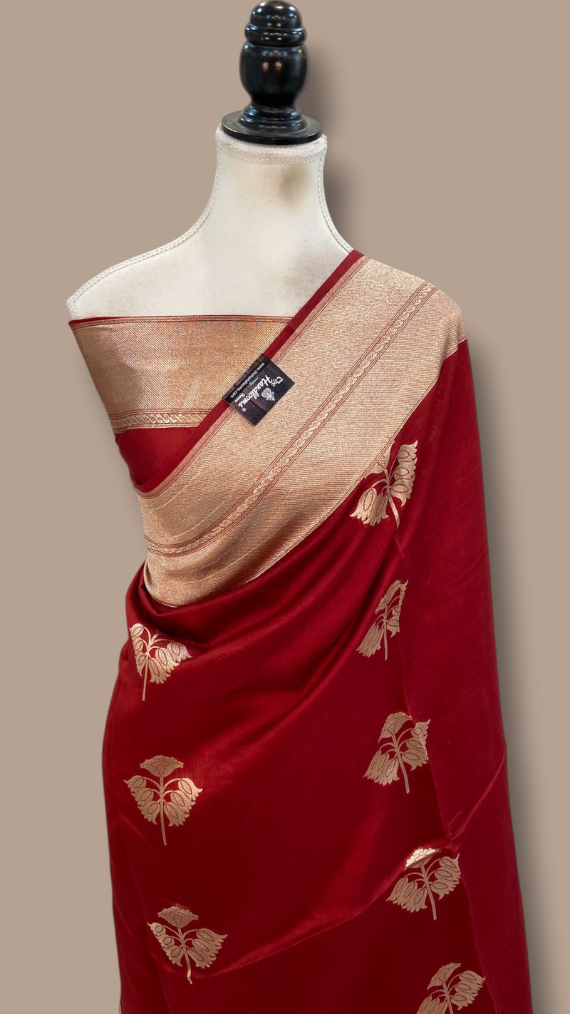 Pure Mango Silk Banarasi Handloom Saree
