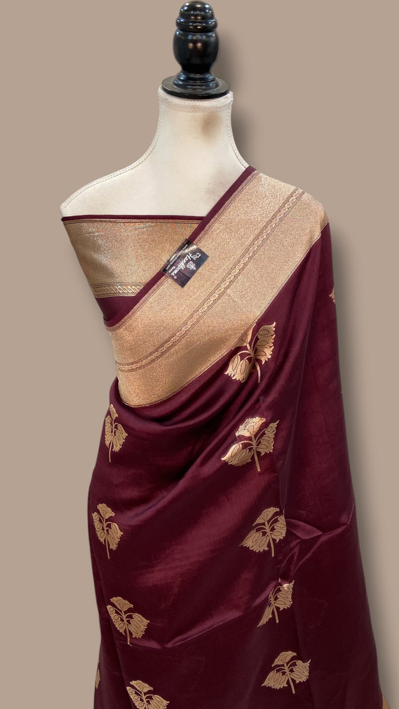 Pure Mango Silk Banarasi Handloom Saree