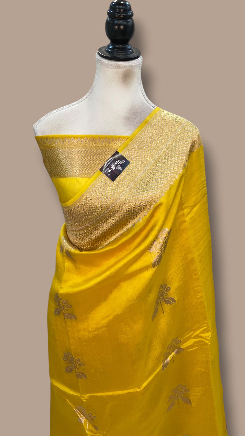 Pure Mango Silk Banarasi Handloom Saree