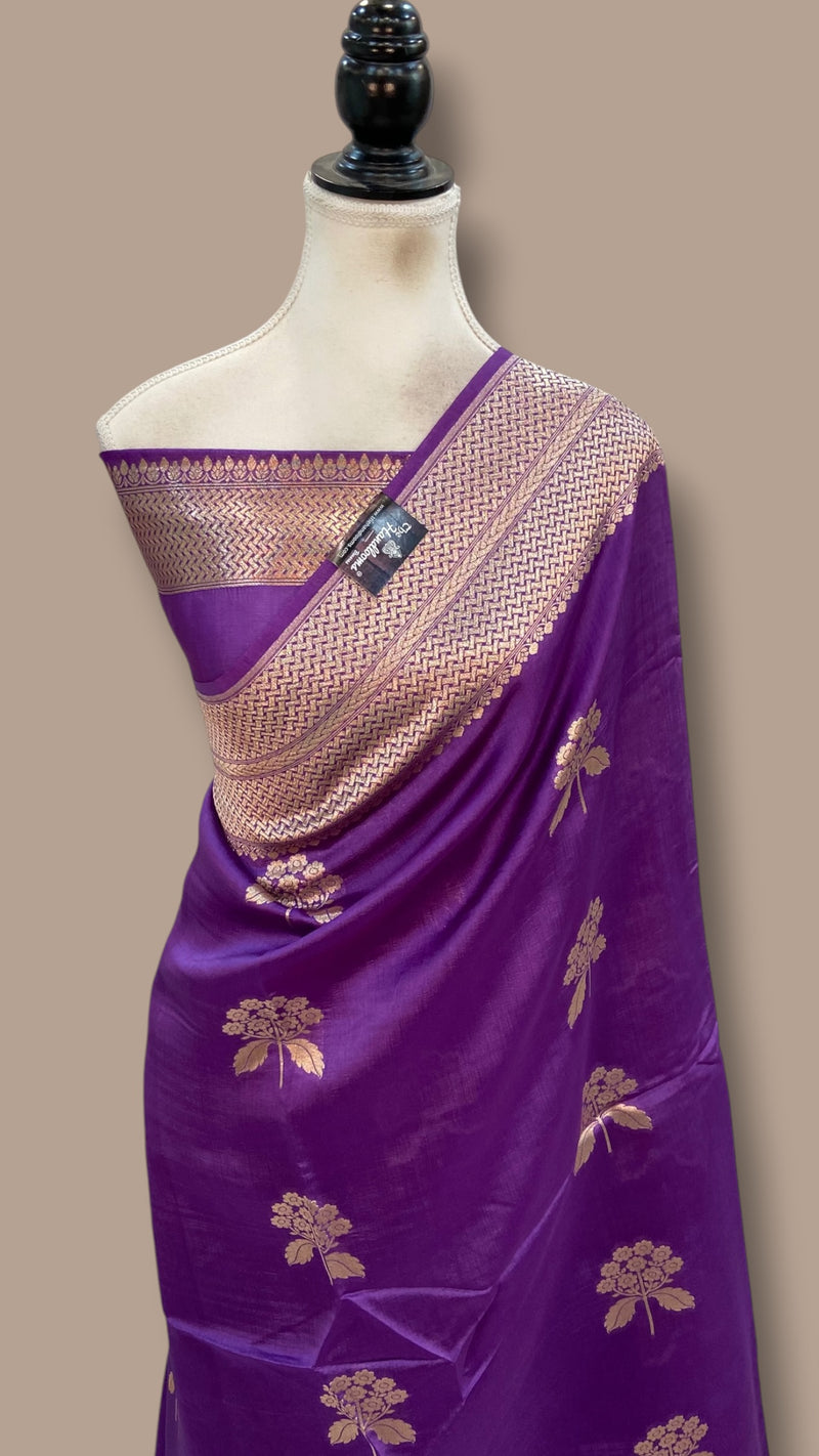 Pure Mango Silk Banarasi Handloom Saree