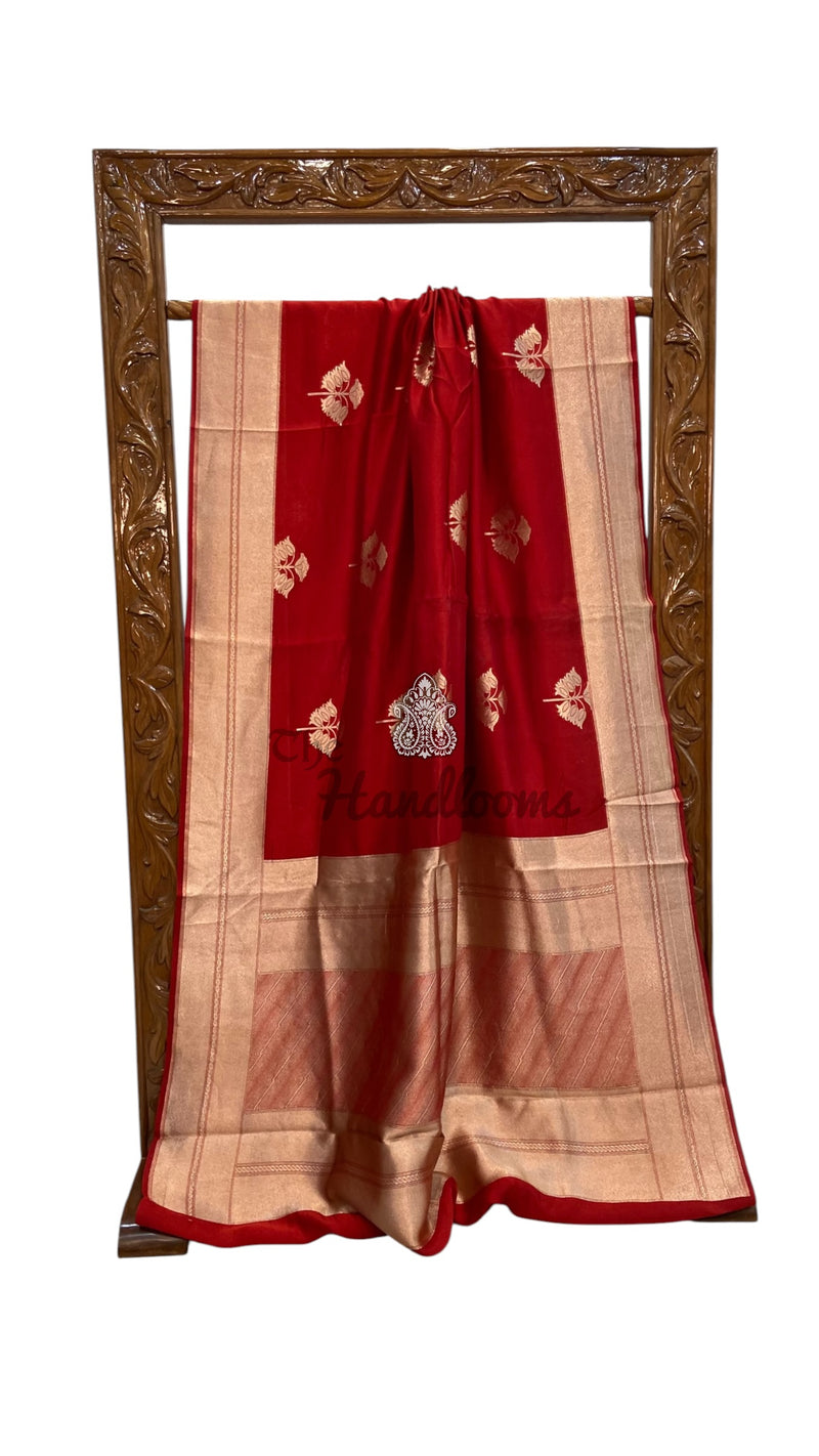 Pure Mango Silk Banarasi Handloom Saree