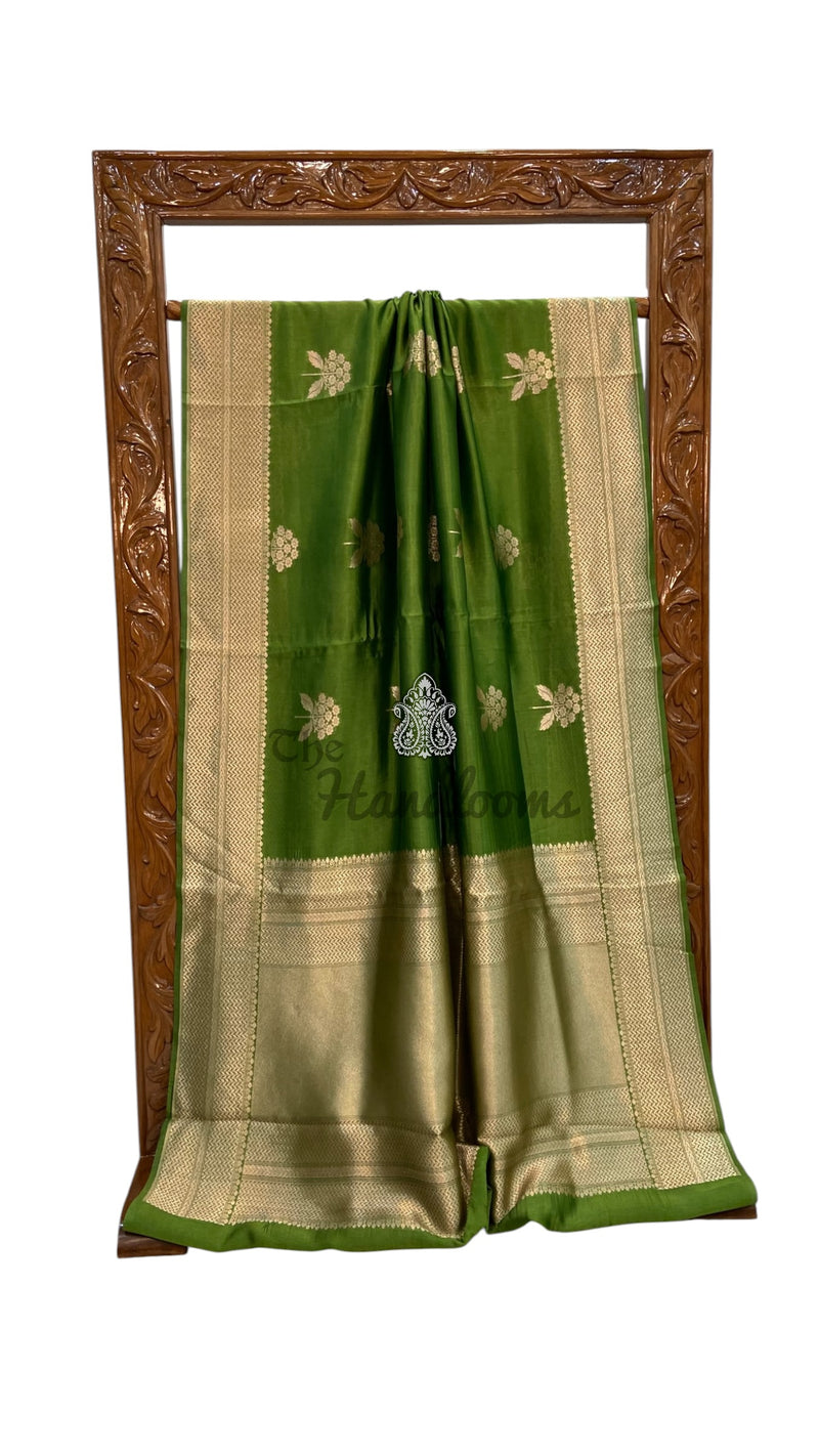 Pure Mango Silk Banarasi Handloom Saree