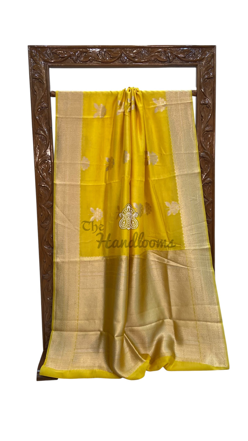 Pure Mango Silk Banarasi Handloom Saree
