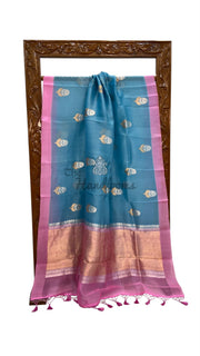 Pure Kora Silk Handloom Banarasi Saree - The Handlooms