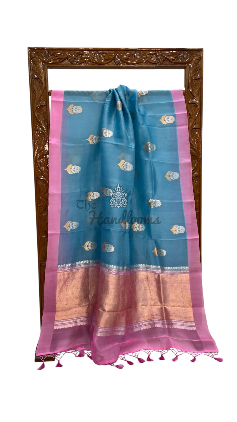 Pure Kora Silk Handloom Banarasi Saree - The Handlooms