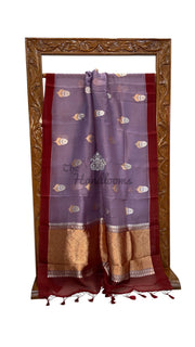 Pure Kora Silk Handloom Banarasi Saree - The Handlooms
