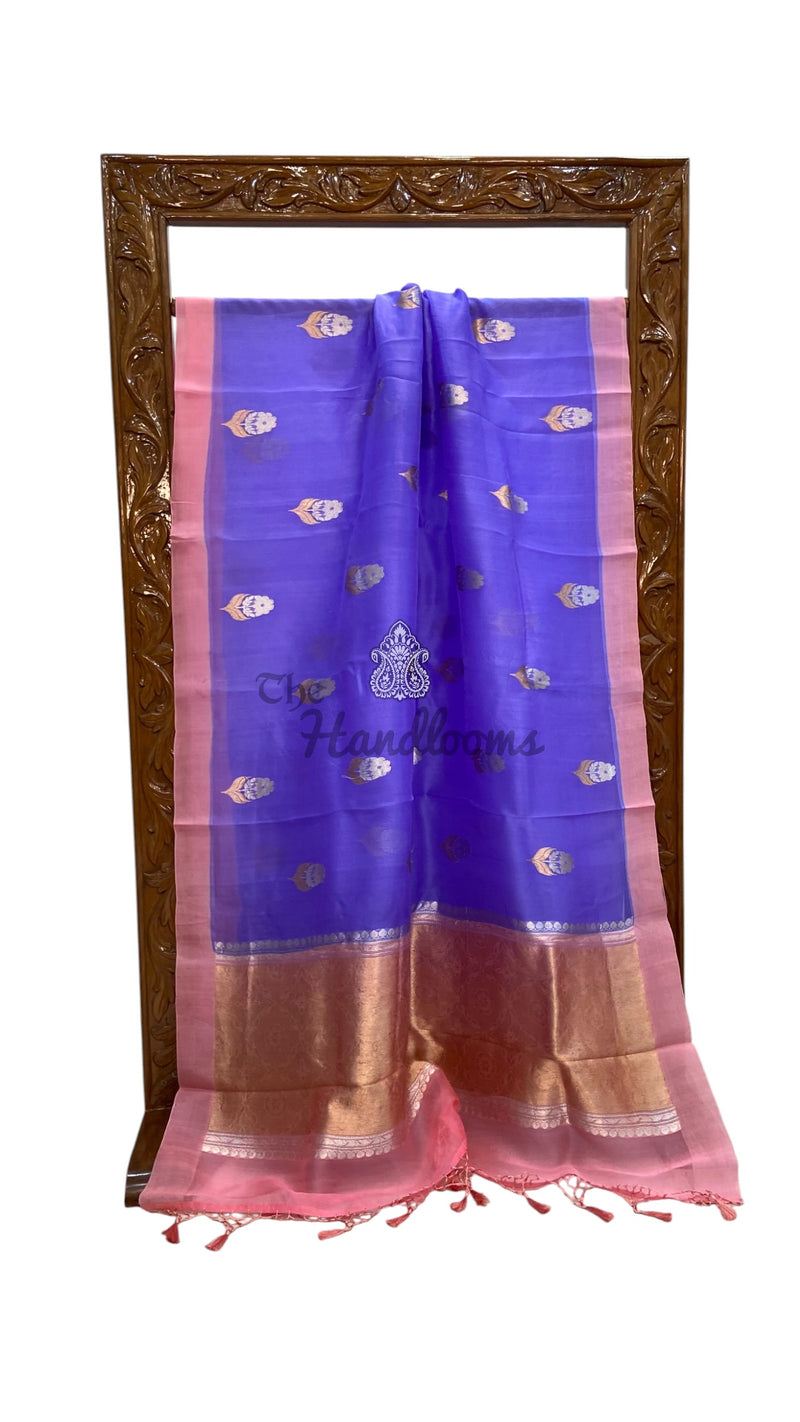 Pure Kora Silk Handloom Banarasi Saree - The Handlooms