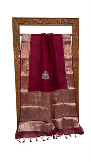 Pure Kora Handloom Banarasi Saree - The Handlooms