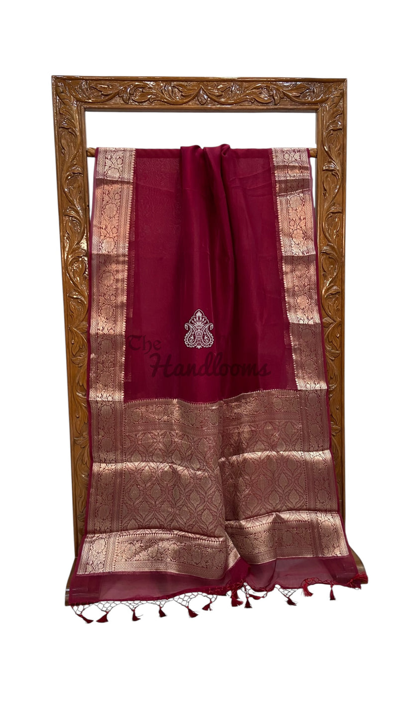 Pure Kora Handloom Banarasi Saree - The Handlooms