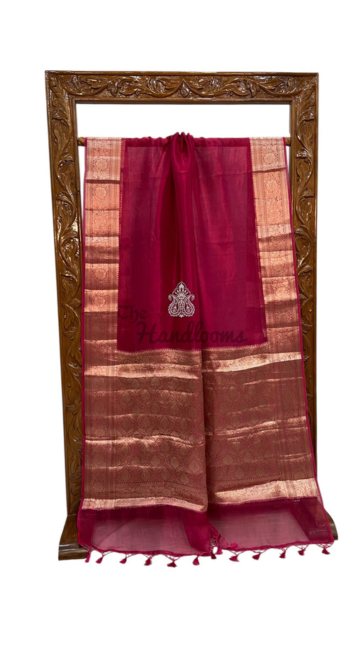 Pure Kora Tissue Handloom Banarasi Saree - The Handlooms