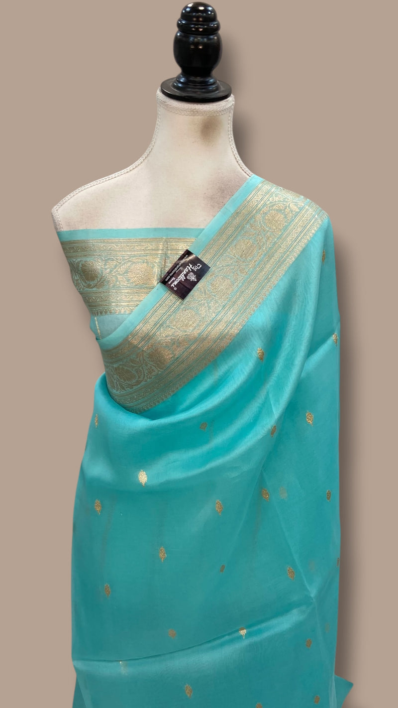 Pure Kora Handloom Banarasi Saree - The Handlooms