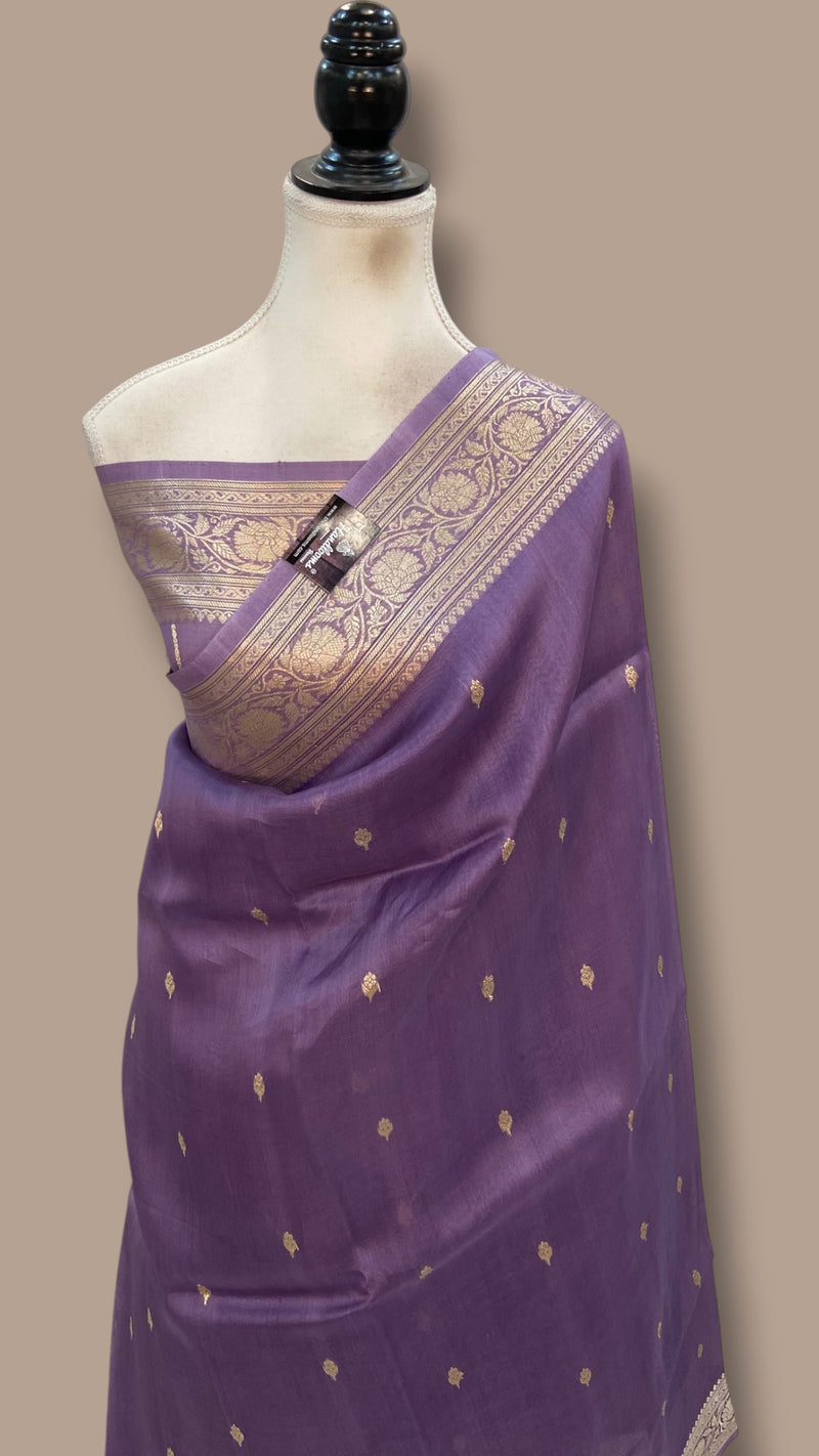 Pure Kora Handloom Banarasi Saree - The Handlooms