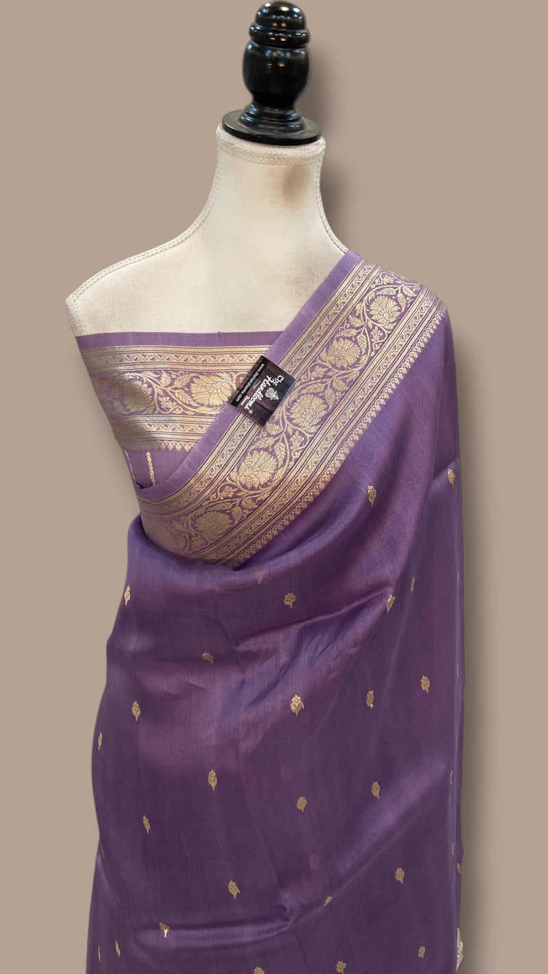 Pure Kora Handloom Banarasi Saree - The Handlooms