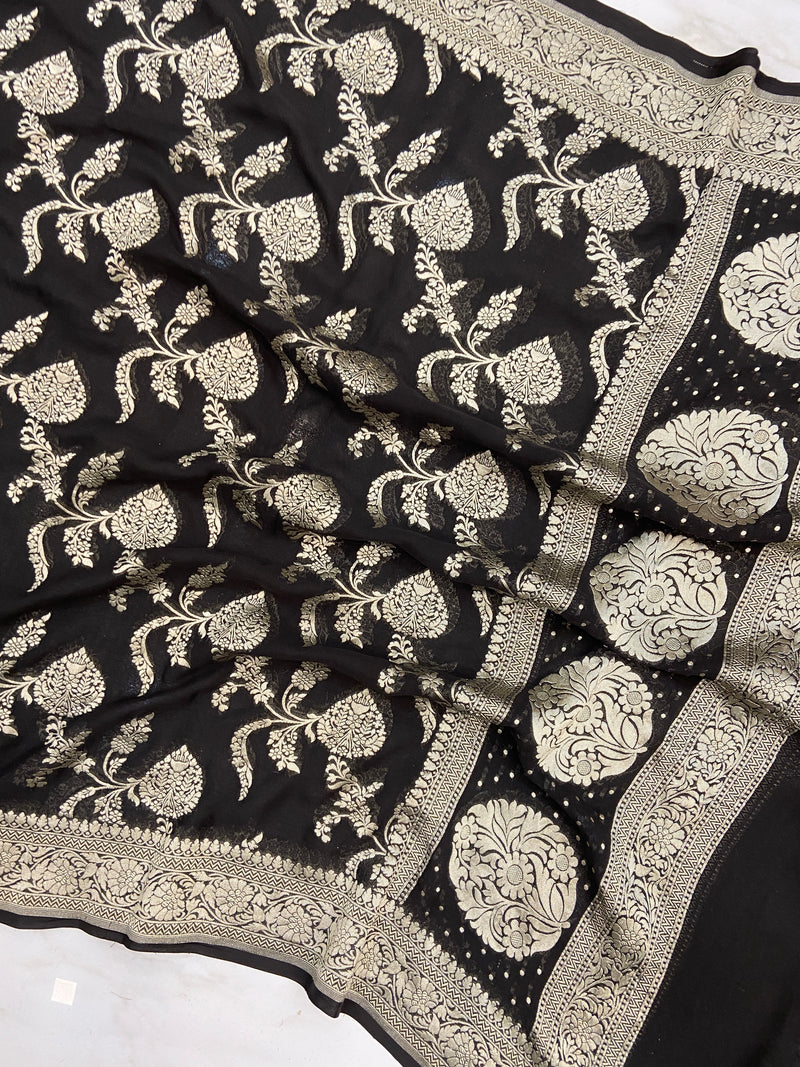 Pure Khaddi Georgette Handloom Dupatta