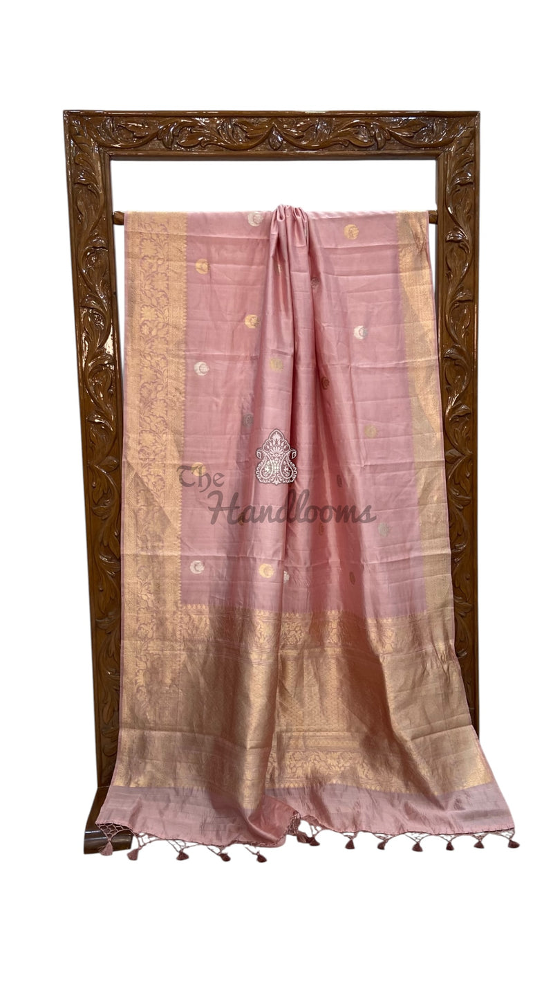 Pure Katan Silk Banarasi Handloom Saree - All Over Kadua Motifs