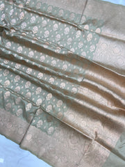 Pure Katan Silk Handloom Banarasi Dupatta - The Handlooms