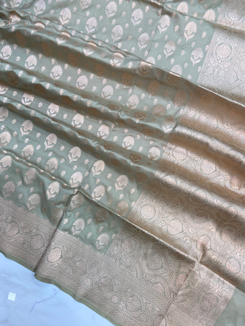 Pure Katan Silk Handloom Banarasi Dupatta - The Handlooms