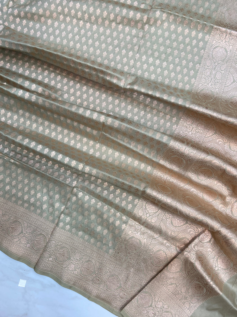 Pure Katan Silk Handloom Banarasi Dupatta - The Handlooms