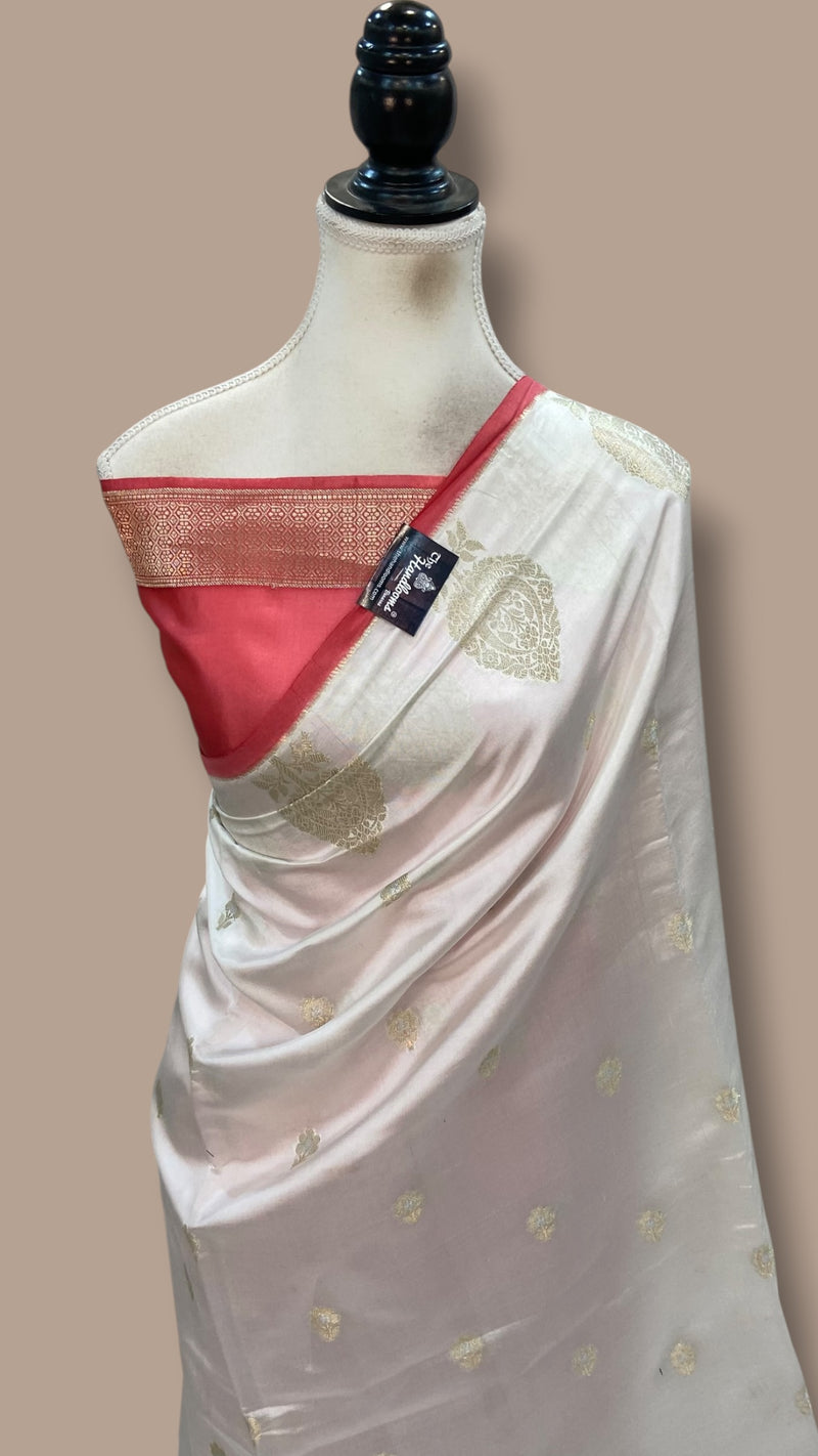 Pure Mango Silk Banarasi Handloom Saree